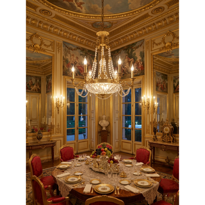Bellview Brass Chandelier