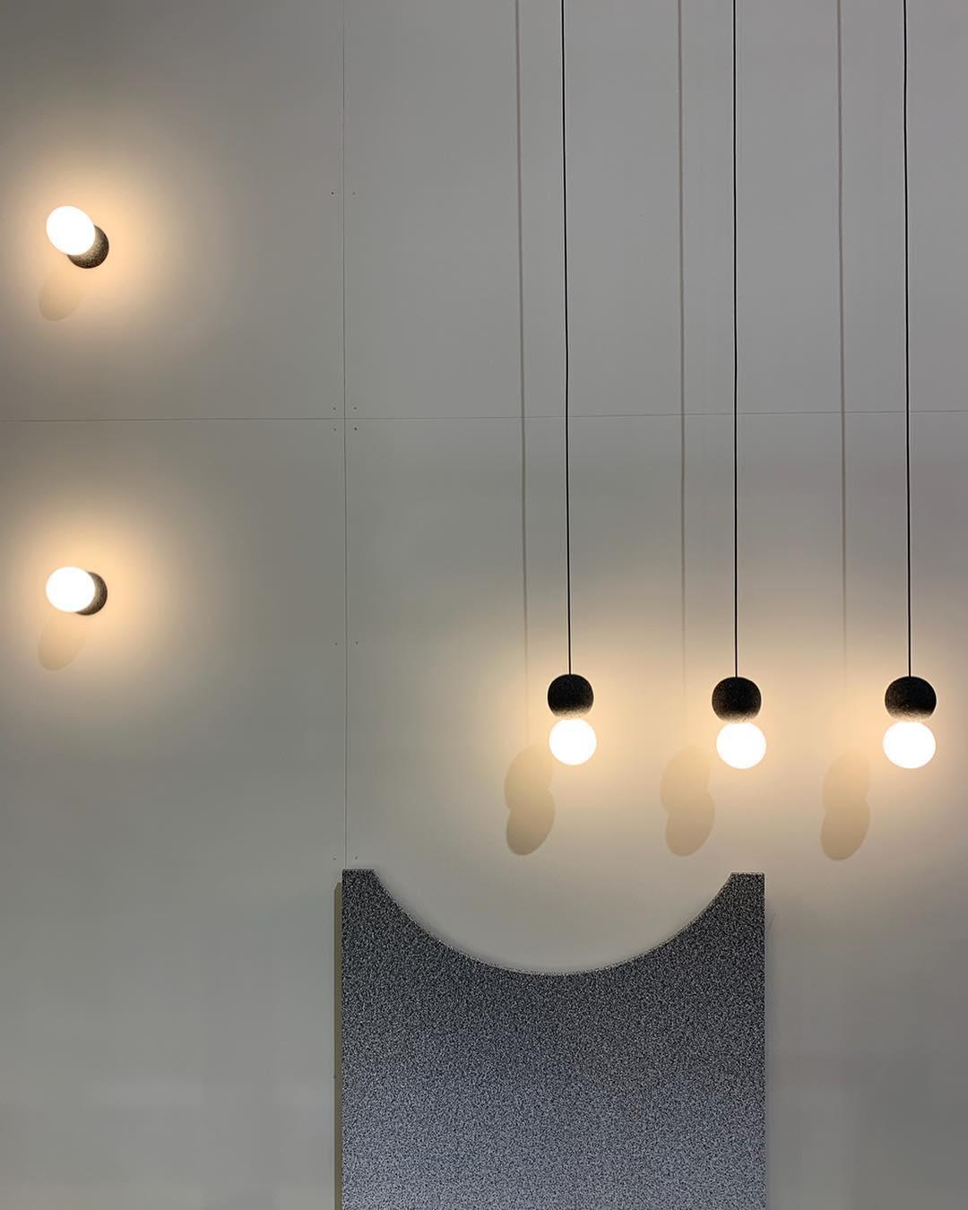 Eirinise Wall Lamp Concrete Opal Glass
