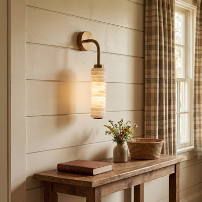 Helix Alabaster Wall Lamp