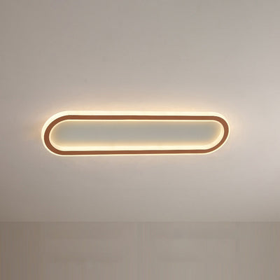 Arisha Minimalist Rectangular Flush Mount Ceiling Light - Neutral Decor