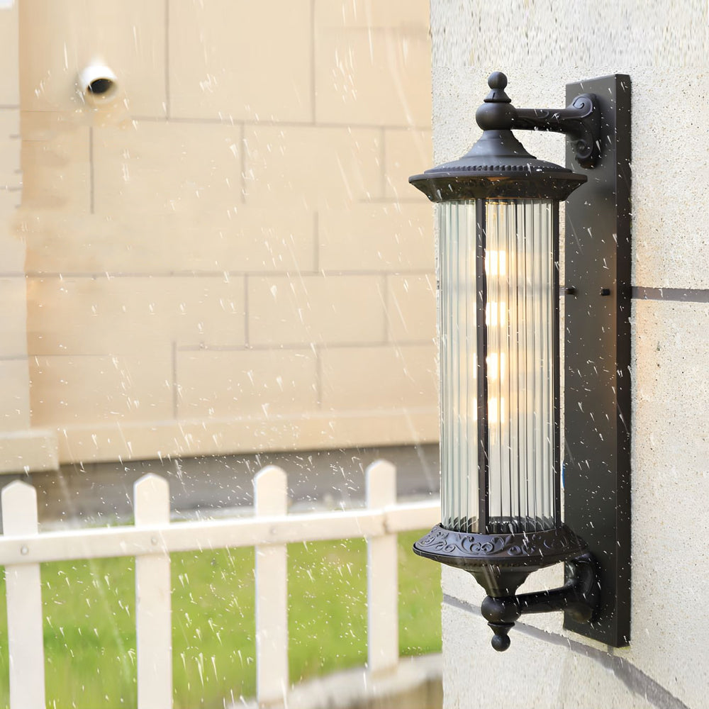 Silas Coffee Gold Vintage Aluminum Outdoor Wall Lights