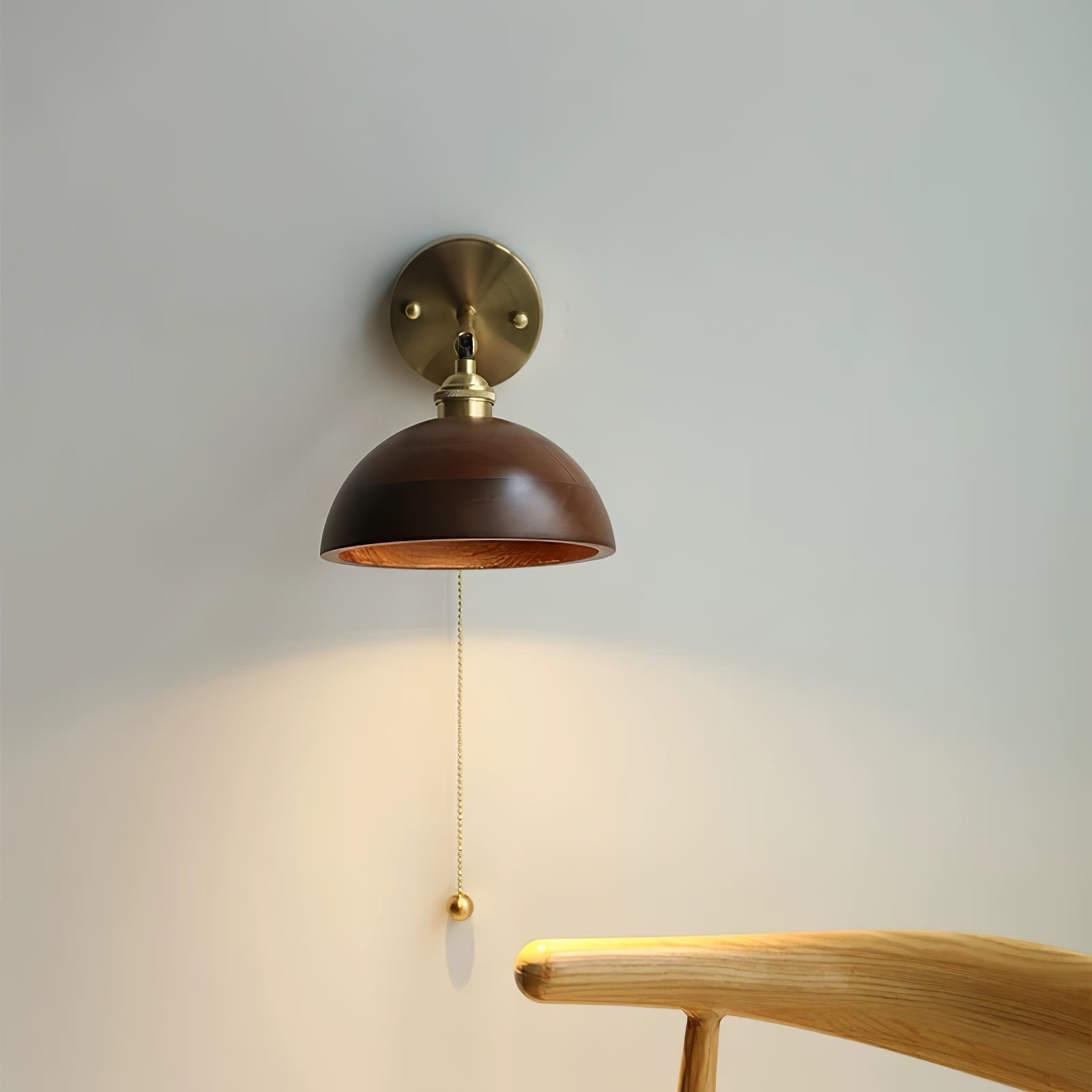 Rasen Vintage Wood Wall Lamp