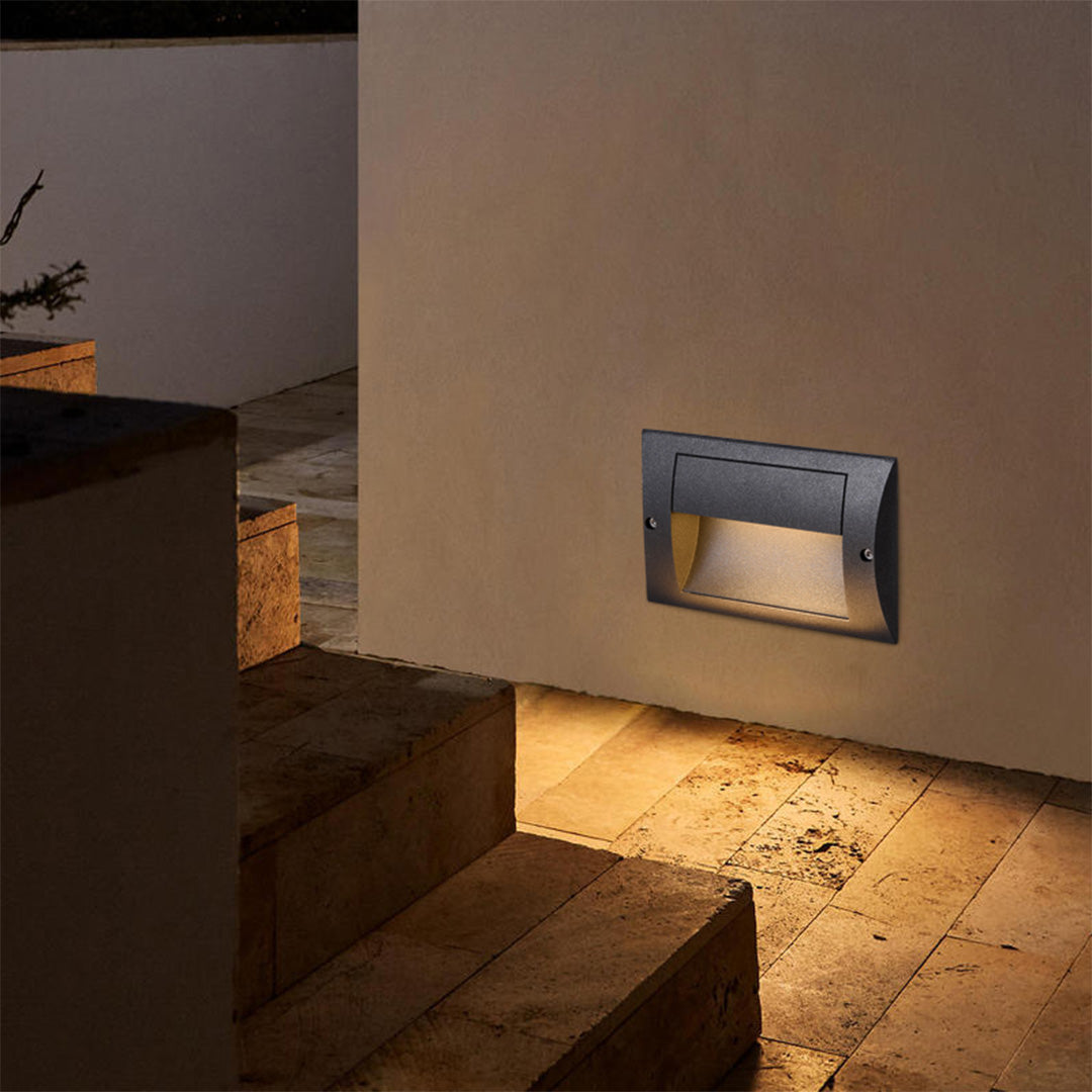 Harre Embedded LED Minimalist Aluminum Outdoor Step Lights
