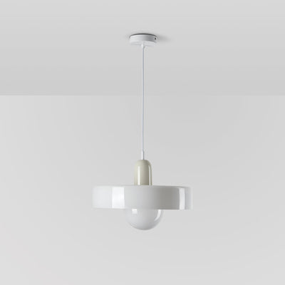 Valentina Vintage LED Glass Pendant Light, Multicolor - Neutral Decor