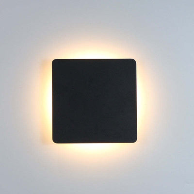 Ray Minimalist Round Square Outdoor Wall Lamp LED - Neutral Decor