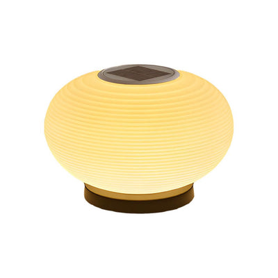 Gideon Elegant Solar LED Spiral Design PE Outdoor Post Lamp
