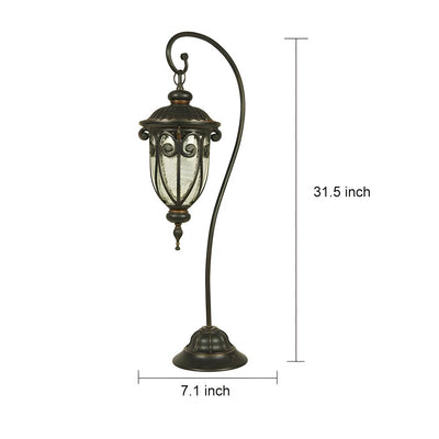 Gldys European Style Arched Aluminum Outdoor Floor Lantern