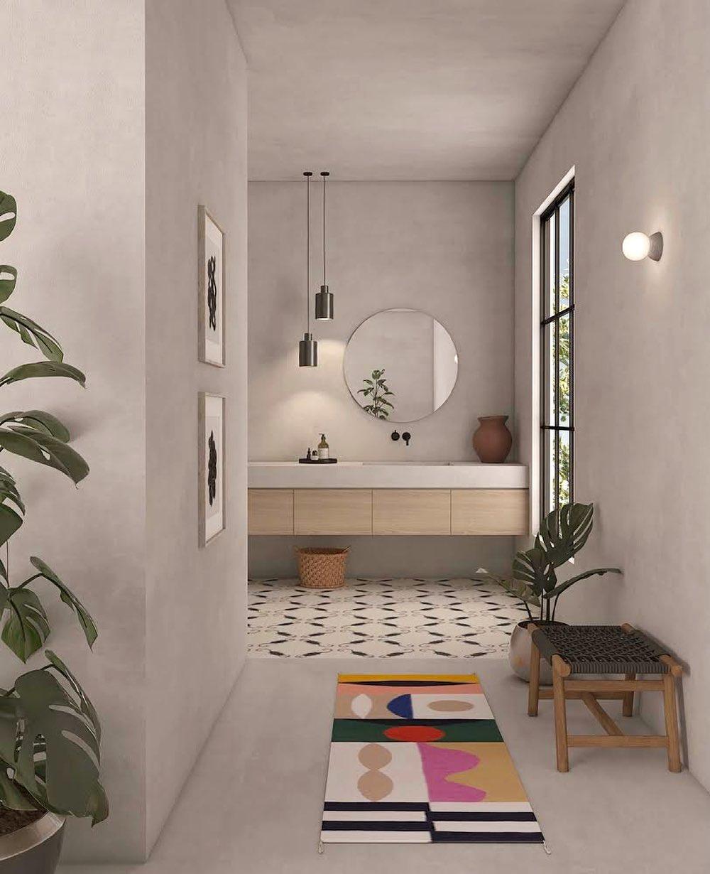 Eirinise Wall Lamp Concrete Opal Glass