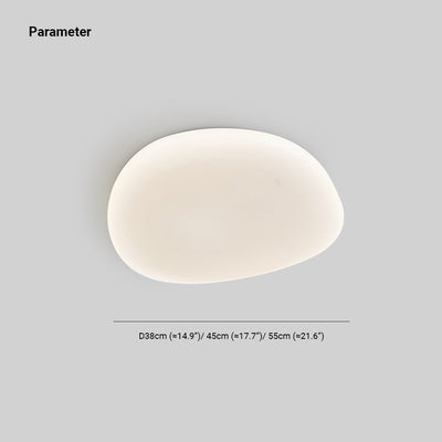 Arisha Modern Pebbles Shape Flush Mount Ceiling Light Bedroom - Neutral Decor