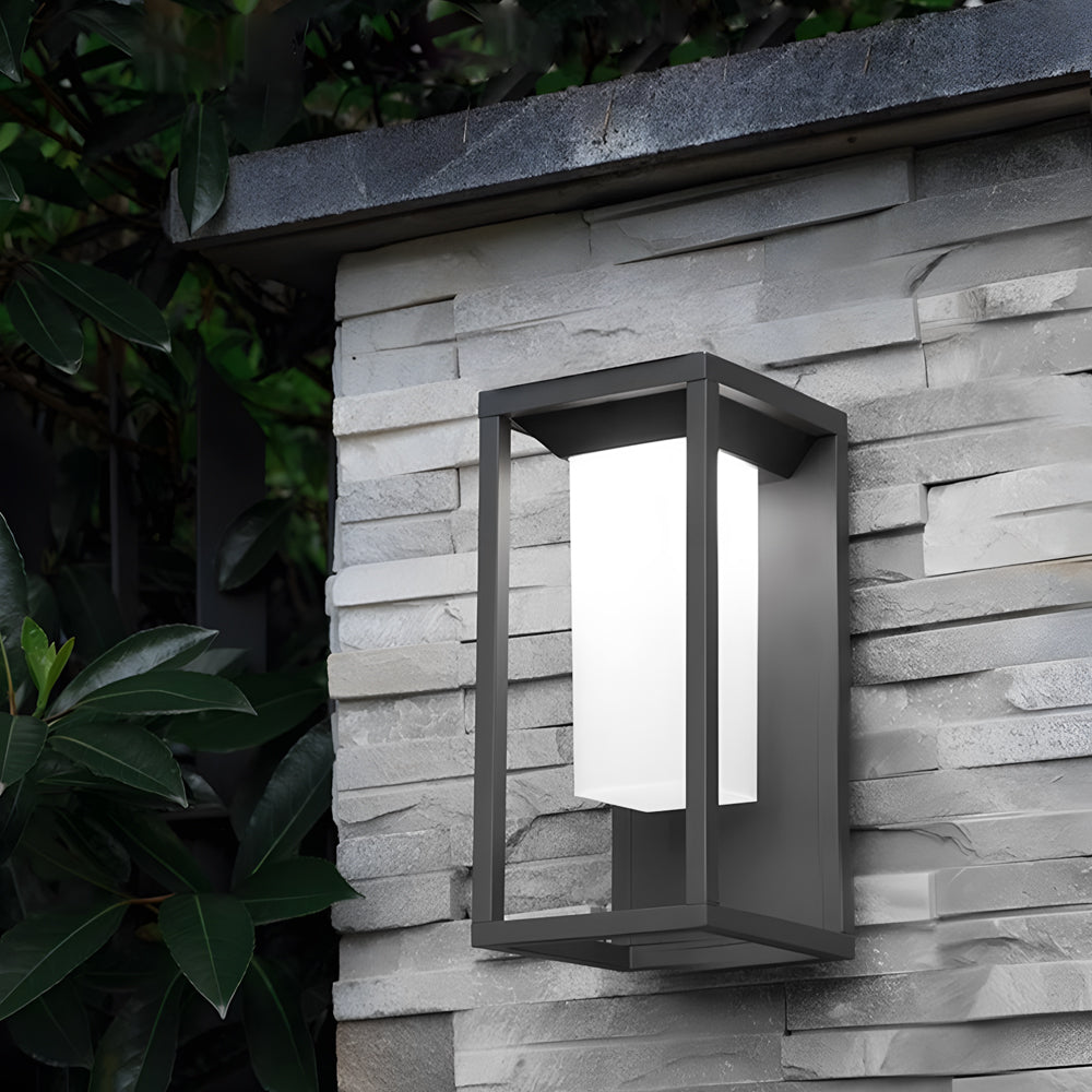 Phili LED Solar Modern Square Aluminum Outdoor Wall Lights