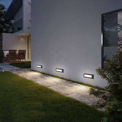 Gal LED Recessed Minimalist Aluminum Outdoor Step Lights