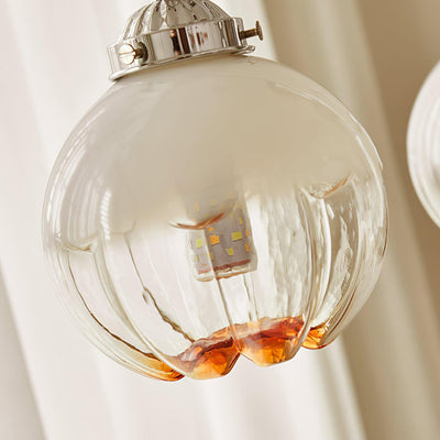 Ulliria Nordic Art Flower Walnut Glass Chandelier