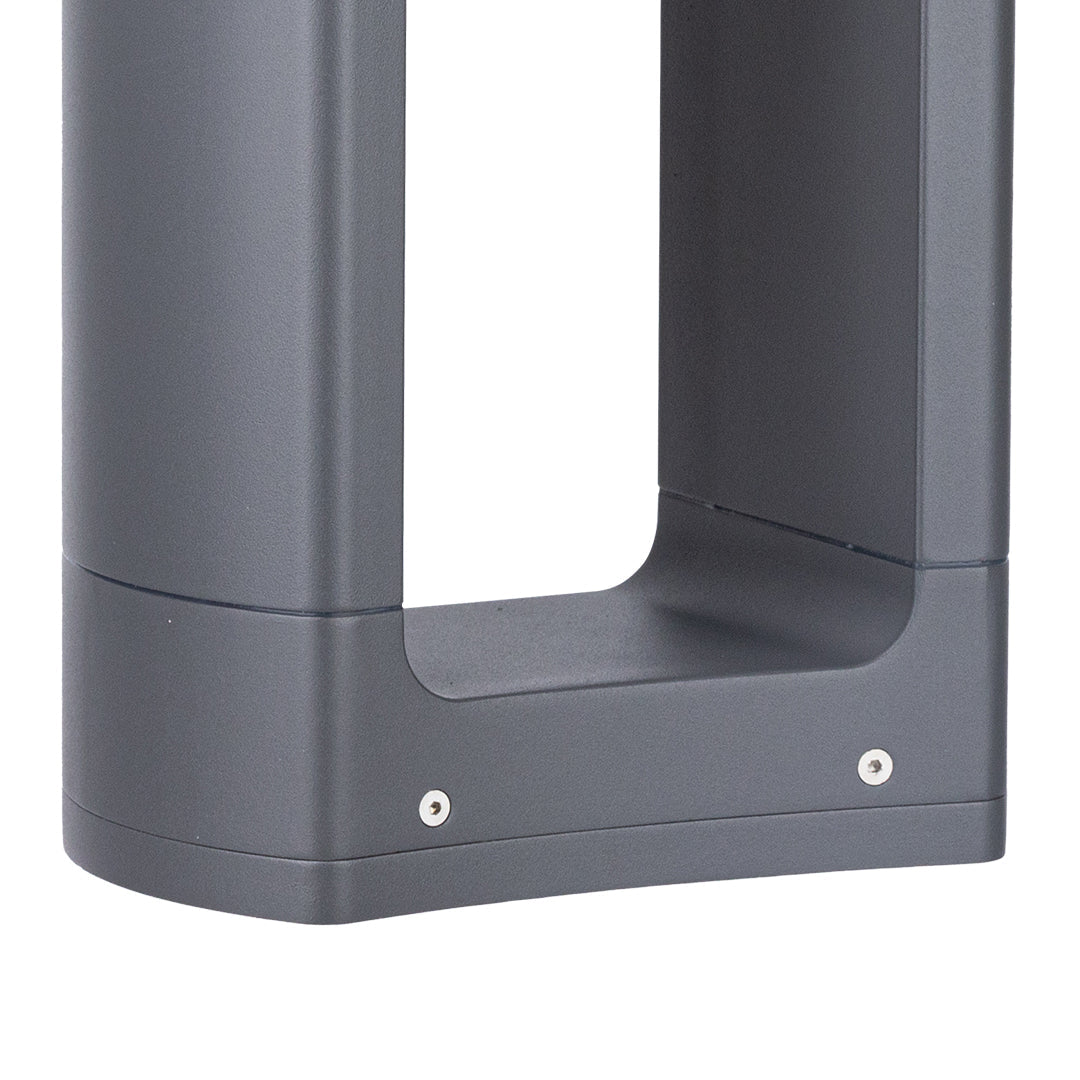 Vaessa Square LED Minimalist Aluminum Outdoor Bollard Light