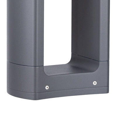 Vaessa Square LED Minimalist Aluminum Outdoor Bollard Light
