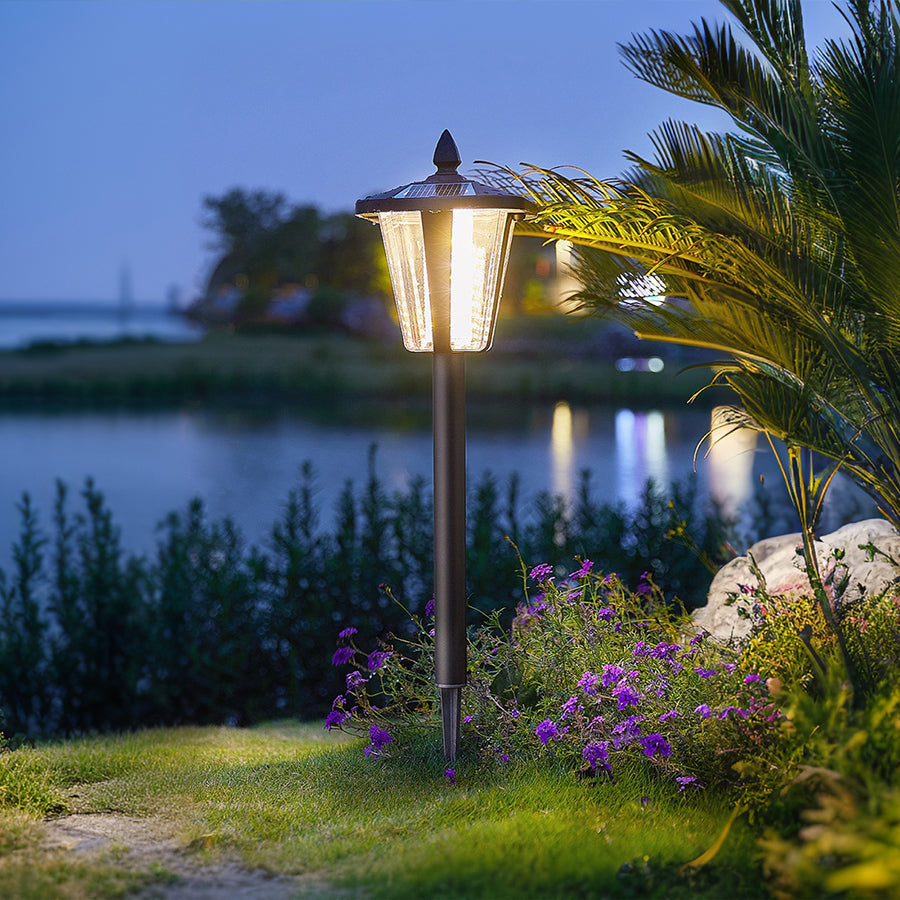 Lara Lawn Stakes Solar LED Aluminum Outdoor Lights