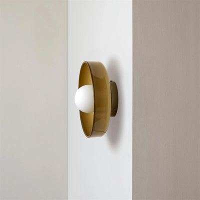 Solara Ceiling Lamp Orange Ring Playful Sculptural - Neutral Decor