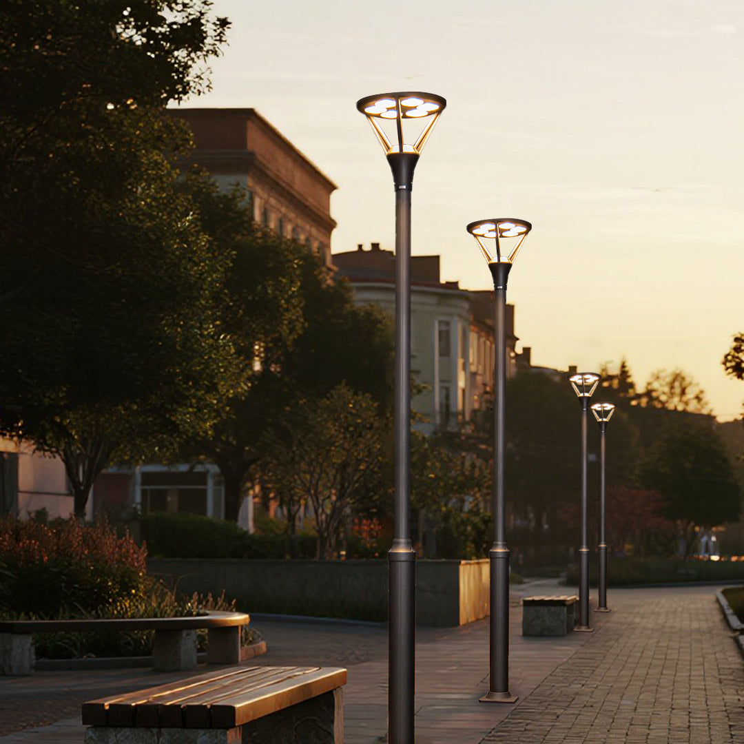 Sparng Minimalist LED Aluminum Outdoor Post Lights