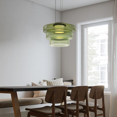 Valentina Glass Pendant Light Multi-tiered Structure - Neutral Decor