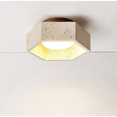 Noriaine Travertine Ceiling Light