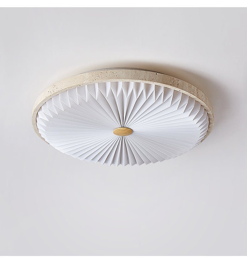 Ciloraris Textured Travertine Ceiling Light