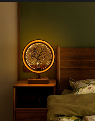 Sylalella Modern Wood Table Lamp