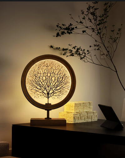 Sylalella Modern Wood Table Lamp