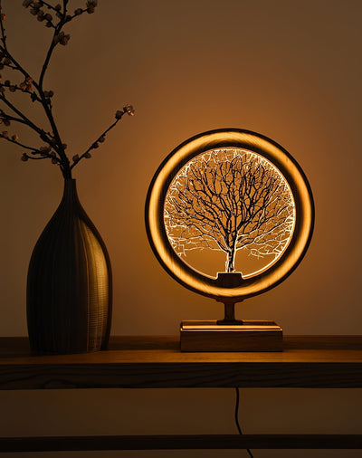 Sylalella Modern Wood Table Lamp
