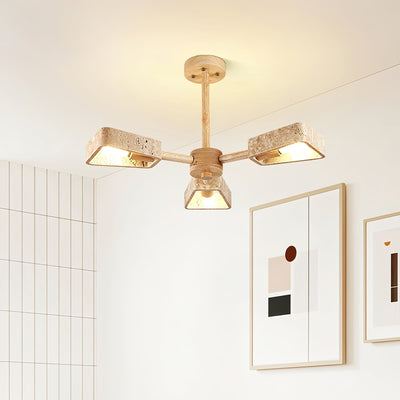 Hedra  Travertone  Geometric  Chandelier