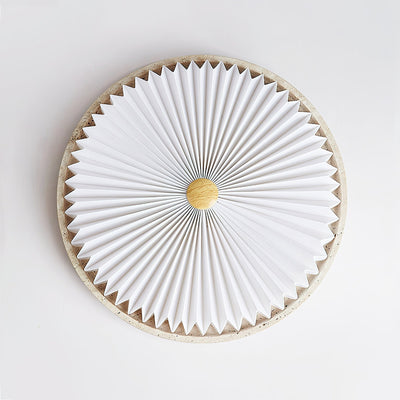 Ciloraris Textured Travertine Ceiling Light