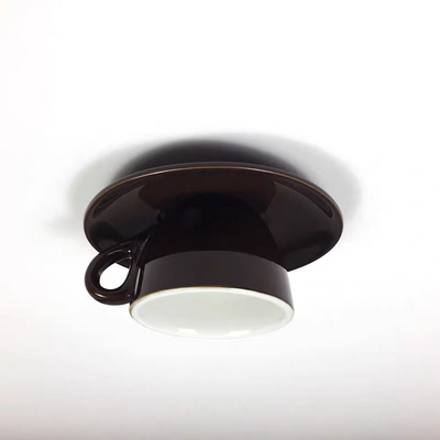 Valentina Modern Coffee Cups Ceramic Flush Ceiling Lighting - Neutral Decor