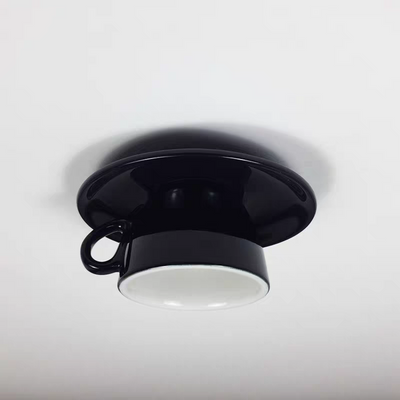 Valentina Modern Coffee Cups Ceramic Flush Ceiling Lighting - Neutral Decor