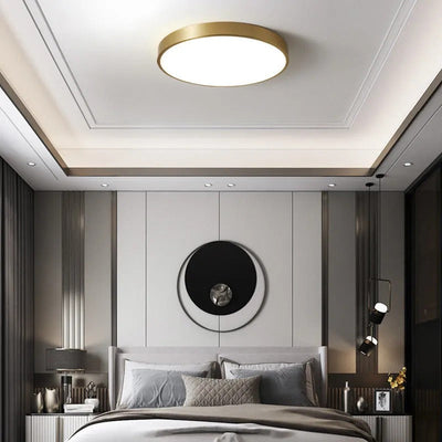 Arisha Nordic LED Round Flush Mount Ceiling Light &Acrylic - Neutral Decor