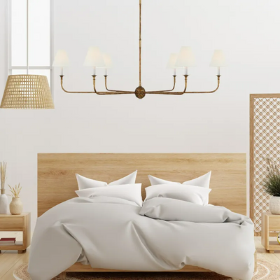 Silva Vintage Retro Chandeliers Living Room Brass - Neutral Decor
