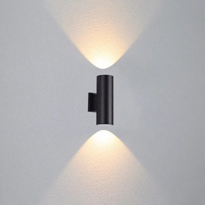 Ray Minimalist Double-headed LED Outdoor Wall Lamp Glass Garden Corridor - Neutral Decor