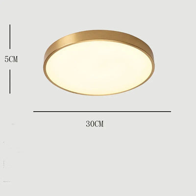 Arisha Nordic LED Round Flush Mount Ceiling Light &Acrylic - Neutral Decor