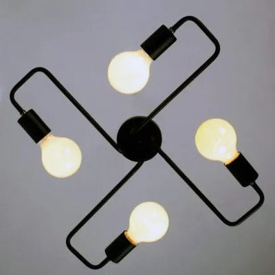 Epoch Modern Minimalist Industrial Flush Mount Ceiling Light - Neutral Decor