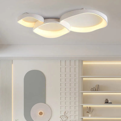 Arisha Modern Wave Flush Mount Ceiling Light Living Room - Neutral Decor