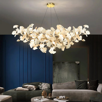 Olivia Luxury Chandelier Ceramics Living Room U Arc Shape - Neutral Decor