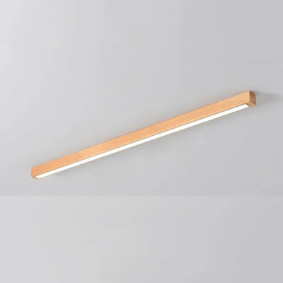 Arisha Linear Ceiling Light, Wood, 23.6"/39.4" - Neutral Decor