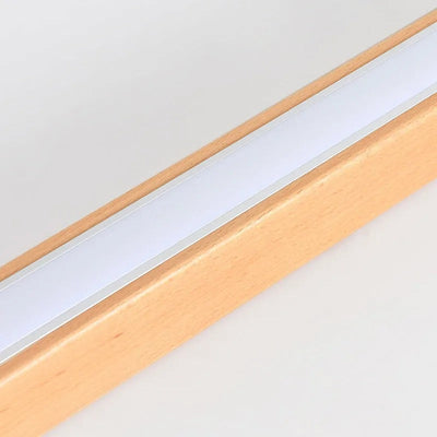 Arisha Linear Ceiling Light, Wood, 23.6"/39.4" - Neutral Decor