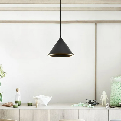 Valentina Funnel-Shape LED Pendant Light for Living Room - Neutral Decor