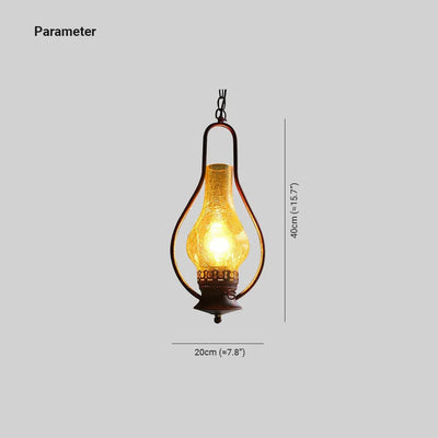 EpochRustic Vintage Kerosene LED Pendant Light - Neutral Decor