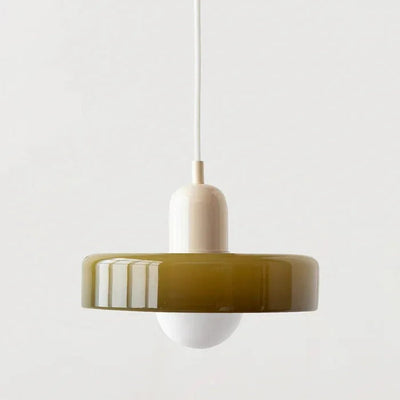 Valentina Vintage LED Glass Pendant Light, Multicolor - Neutral Decor