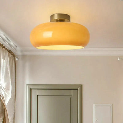 Valentina Modern Designer Round Flush Mount Ceiling Light - Neutral Decor