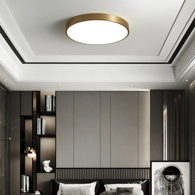 Arisha Nordic LED Round Flush Mount Ceiling Light &Acrylic - Neutral Decor