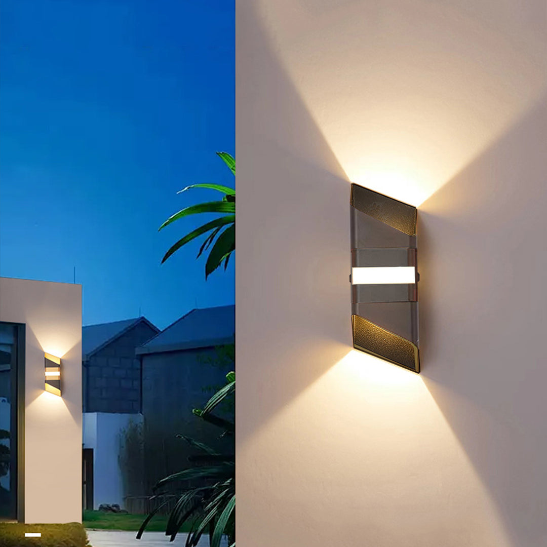 Salt Square Tube LED Aluminum Outdoor Wall Lights