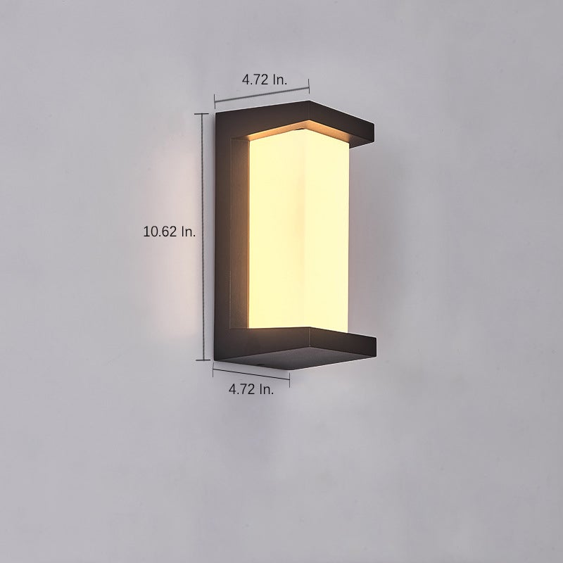 Dion Creative Geometric Modern Aluminum Outdoor Wall Lights