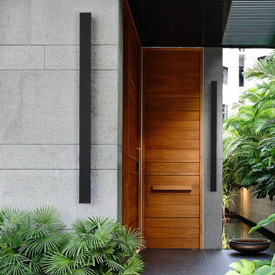 Fier Long Strip Modern Iron Outdoor Wall Lights
