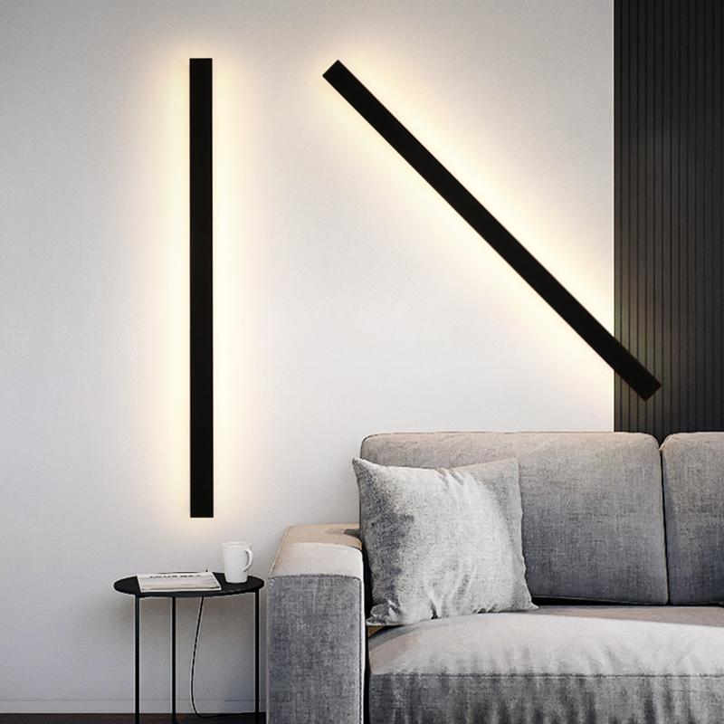 Blai Linear Modern LED Iron Outdoor Wall Lights