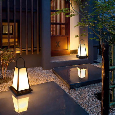 Weary LED Retro Black Metal Outdoor Light Lanterns
